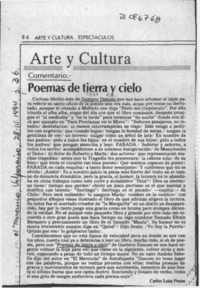 Poemas de tierra y cielo