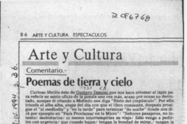 Poemas de tierra y cielo