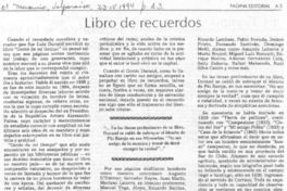Libro de recuerdos