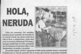 Hola, Neruda  [artículo] Juan Andrés Lagos.