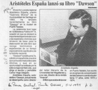 Aristóteles España lanzó su libro "Dawson"