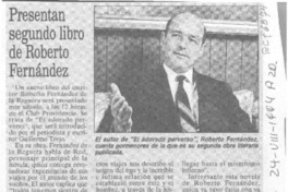 Presentan segundo libro de Roberto Fernández  [artículo] Jorge Silva A.