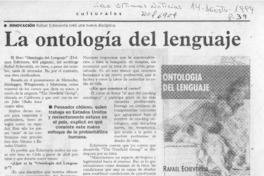 La Ontología del lenguaje