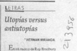 Utopías versus antiutopías