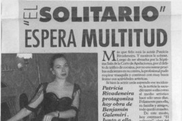"El Solitario" espera multitud  [artículo].