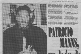 Patricio Manns, un león de Nahuelbuta  [artículo] M. T.