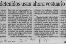 Actores detenidos usan ahora vestuario aparente  [artículo].