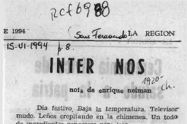 Inter nos  [artículo] Enrique Neiman.