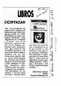 Libros  [artículo] Daniel Villalobos J.