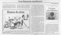 Los futuros escritores  [artículo] Marino Muñoz lagos.