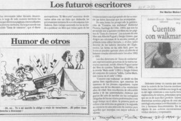 Los futuros escritores  [artículo] Marino Muñoz lagos.