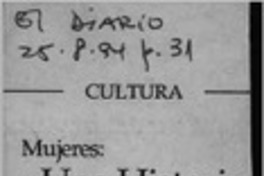 "Una historia necesaria"  [artículo] M. S.