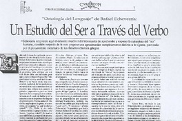 Un estudio del ser a través del verbo