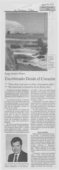 Escribiendo desde el corazón