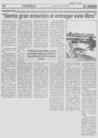 "Siento gran emoción al entregar este libro"