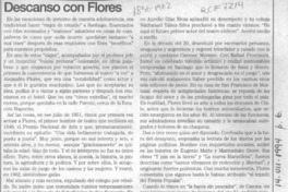 Descanso con Flores  [artículo] Sergio ramón Fuentealba.