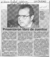 Presentaron libro de cuentos  [artículo].