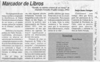 Marcador de libros  [artículo] Sergio Bueno Venegas.