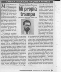 Mi propia trampa  [artículo] Carlos Jorquera Alvarez.