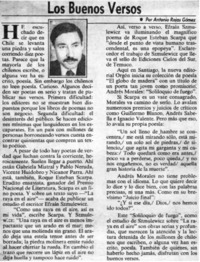 Los buenos versos