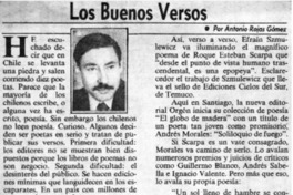 Los buenos versos