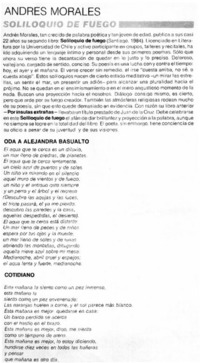 "Soliloquio de fuego"