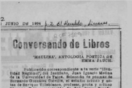 Conversando de libros  [artículo].