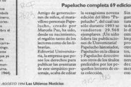 Papelucho completa 69 ediciones  [artículo].