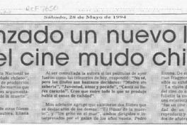 Fue lanzado un nuevo libro sobre el cine mudo chileno  [artículo].