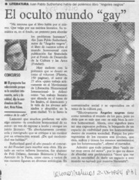 El Oculto mundo "gay"  [artículo].