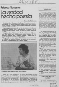 La verdad hecha poesía : [entrevista]