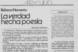 La verdad hecha poesía : [entrevista]