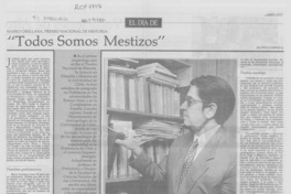 "Todos somos mestizos"