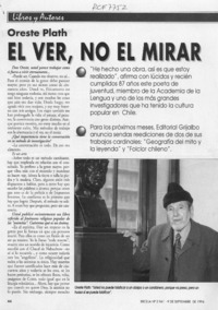 El ver, no el mirar  [artículo] Claudio Betsalel.