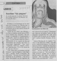 Escriben "los peques"