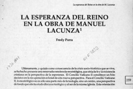La esperanza del reino en la obra de Manuel Lacunza  [artículo] Fredy Parra.