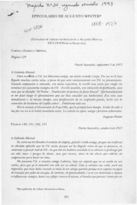 Epistolario de Augusto Winter  [artículo].