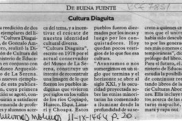 Cultura diaguita  [artículo].