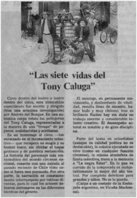 "Las siete vidas del tony Caluga"