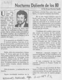 Nocturno doliente de los 80