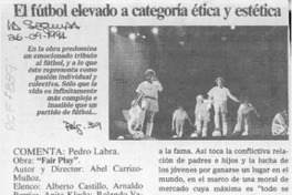 El fútbol elevado a categoría ética y estética  [artículo] Pedro Labra.