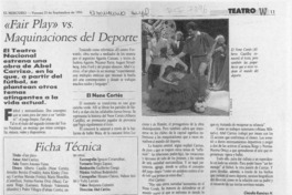 "Fair play" vs. maquinaciones del deporte