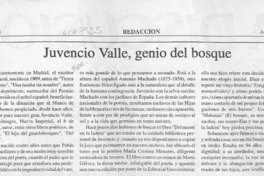 Juvencio Valle, genio del bosque  [artículo] Luis Merino Reyes.