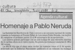 Homenaje a Pablo Neruda