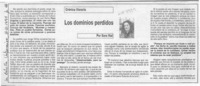 Los dominios perdidos  [artículo] Sara Vial.
