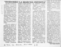Huidobro, la marcha infinita"