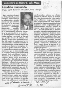 Caudillo iluminado  [artículo] Héctor Velis Meza.