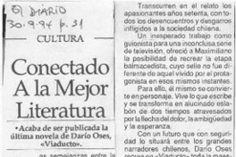Conectado a la mejor literatura  [artículo] V. M. M.