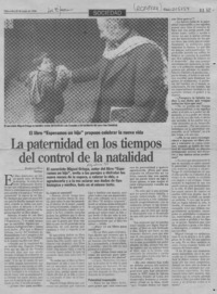 La paternidad en los tiempos del control de la natalidad  [artículo] Florencia Díaz.