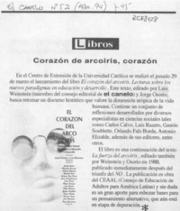 Corazón de arcoiris, corazón  [artículo].